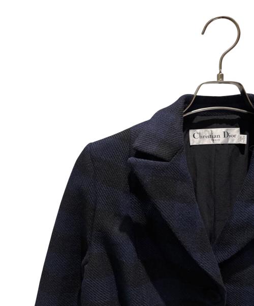 Christian Dior（クリスチャン ディオール）Christian Dior (クリスチャン ディオール) セットアップスーツ ブラック×ネイビー サイズ:34の古着・服飾アイテム