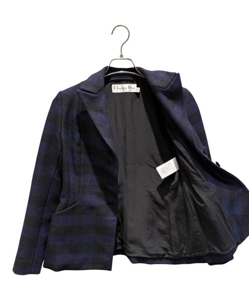 Christian Dior（クリスチャン ディオール）Christian Dior (クリスチャン ディオール) セットアップスーツ ブラック×ネイビー サイズ:34の古着・服飾アイテム
