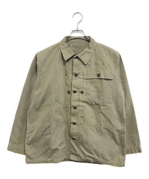 VINTAGE MILITARY（ヴィンテージ ミリタリー）VINTAGE MILITARY (ヴィンテージ ミリタリー) USMC P-44 ヘリンボーン ジャケット オリーブ サイズ:不明の古着・服飾アイテム