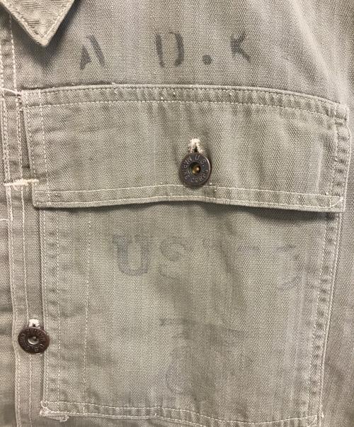 VINTAGE MILITARY（ヴィンテージ ミリタリー）VINTAGE MILITARY (ヴィンテージ ミリタリー) USMC P-44 ヘリンボーン ジャケット オリーブ サイズ:不明の古着・服飾アイテム