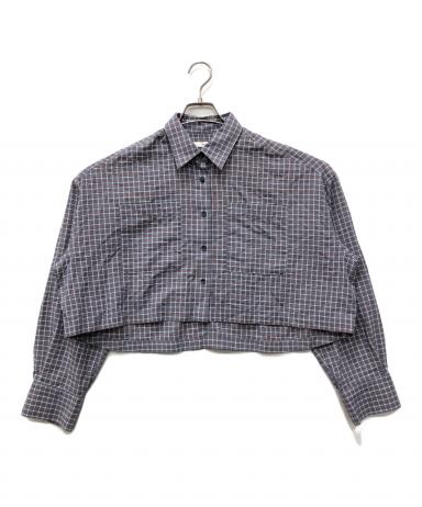 anuke アンヌーク/ Check Short Shirts 中古・古着通販】anuke (アンヌーク) Check Short Shirts グレー