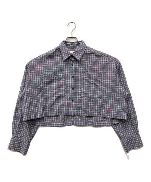anuke（アンヌーク）anuke (アンヌーク) Check Short Shirts グレー サイズ:FREE 未使用品の古着・服飾アイテム