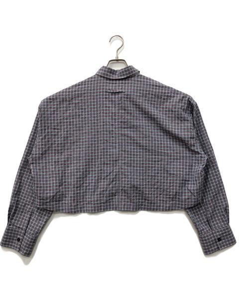 anuke（アンヌーク）anuke (アンヌーク) Check Short Shirts グレー サイズ:FREE 未使用品の古着・服飾アイテム
