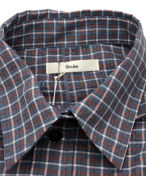 anuke（アンヌーク）anuke (アンヌーク) Check Short Shirts グレー サイズ:FREE 未使用品の古着・服飾アイテム