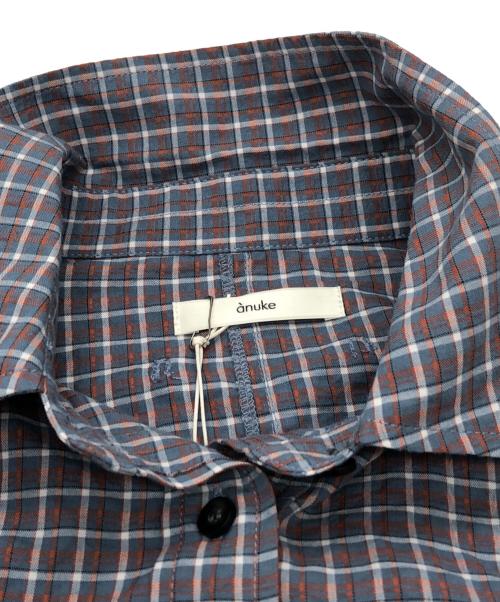 anuke（アンヌーク）anuke (アンヌーク) Check Short Shirts グレー サイズ:FREE 未使用品の古着・服飾アイテム