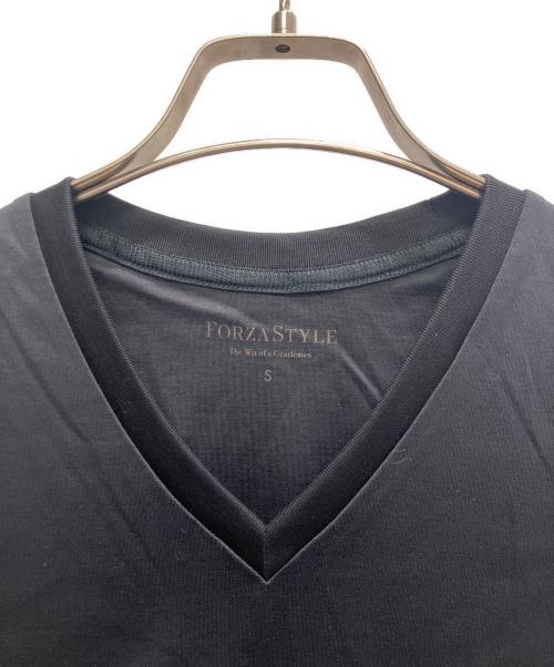 FORZA STYLE（フォルツァスタイル）FORZA STYLE (フォルツァスタイル) 超・頂上Tシャツ Vネック ネイビー サイズ:S 未使用品の古着・服飾アイテム