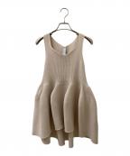 CFCLシーエフシーエル）の古着「POTTERY SLEEVELESS TOP」｜ベージュ