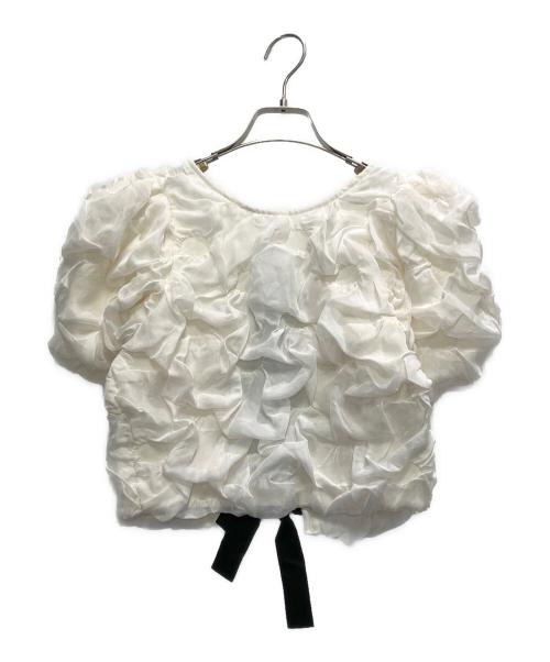 CLANE（クラネ）CLANE (クラネ) W FACE CLOUD PUFF SLEEVE TOPS ホワイト サイズ:１の古着・服飾アイテム