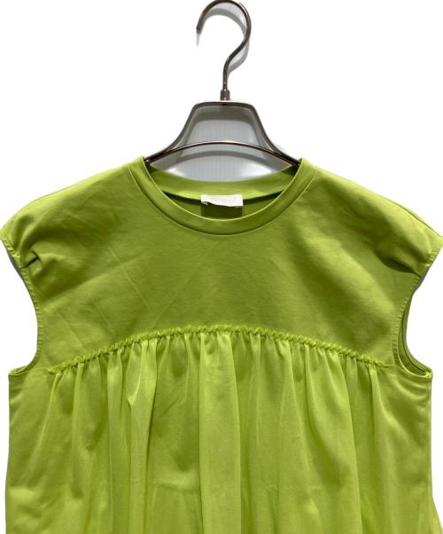 BALLSEY（ボールジィ）BALLSEY (ボールジィ) ジャージーコンビ ティアードプルオーバージャージーコンビ ティアードプルオーバー グリーン サイズ:36の古着・服飾アイテム