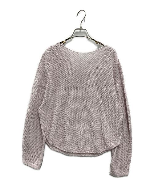 Noble（ノーブル）Noble (ノーブル) ペーパーヤーン カノコBACK Vプルオーバー ピンク サイズ:FREE 未使用品の古着・服飾アイテム