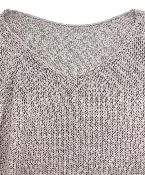 Noble（ノーブル）Noble (ノーブル) ペーパーヤーン カノコBACK Vプルオーバー ピンク サイズ:FREE 未使用品の古着・服飾アイテム