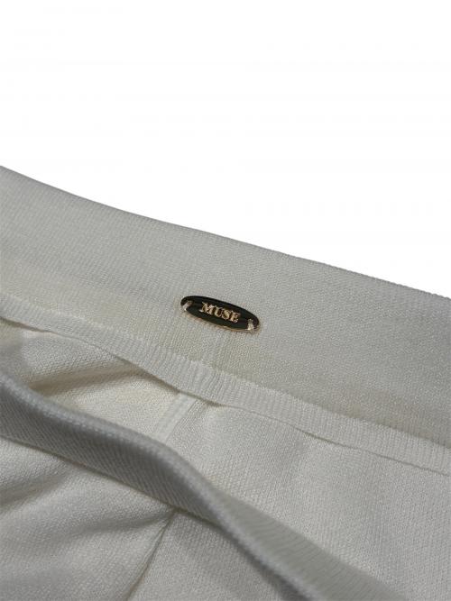 MUSE de Deuxieme Classe（ミューズ ドゥーズィエム クラス）MUSE de Deuxieme Classe (ミューズ ドゥーズィエム クラス) URBAN SemiFlare パンツ ホワイト サイズ:38の古着・服飾アイテム