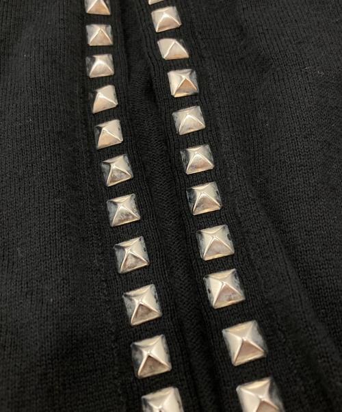 Hysteric Glamour（ヒステリックグラマー）Hysteric Glamour (ヒステリックグラマー) スタッズカーディガン ブラック サイズ:Mの古着・服飾アイテム