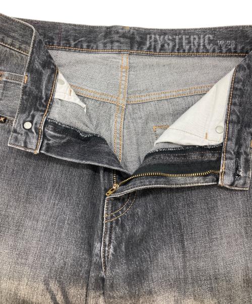 Hysteric Glamour（ヒステリックグラマー）Hysteric Glamour (ヒステリックグラマー) ルーズストレートデニムパンツ ブラック サイズ:28の古着・服飾アイテム