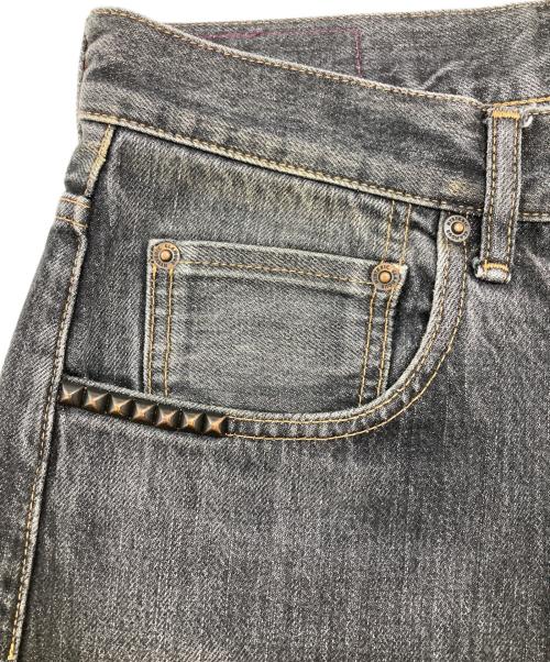 Hysteric Glamour（ヒステリックグラマー）Hysteric Glamour (ヒステリックグラマー) ルーズストレートデニムパンツ ブラック サイズ:28の古着・服飾アイテム
