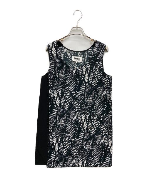 MM6 Maison Margiela（エムエムシックスメゾンマルジェラ）MM6 Maison Margiela (エムエムシックスメゾンマルジェラ) ノースリーブワンピース ブラック サイズ:42の古着・服飾アイテム