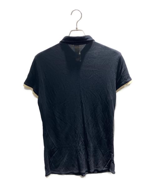 GIANNI VERSACE（ジャンニ・ヴェルサーチ）GIANNI VERSACE (ジャンニ・ヴェルサーチ) ニットシャツ ネイビー サイズ:48の古着・服飾アイテム
