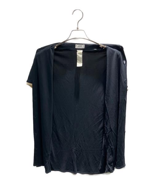 GIANNI VERSACE（ジャンニ・ヴェルサーチ）GIANNI VERSACE (ジャンニ・ヴェルサーチ) ニットシャツ ネイビー サイズ:48の古着・服飾アイテム