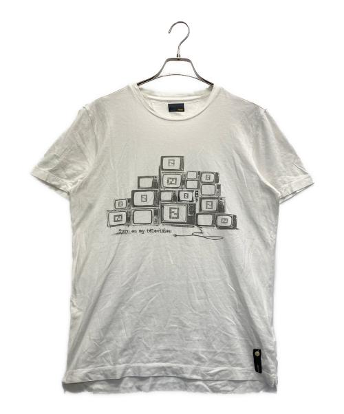 FENDI（フェンディ）FENDI (フェンディ) Tシャツ ホワイト サイズ:50の古着・服飾アイテム