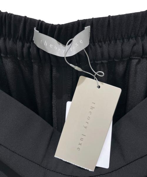 theory luxe（セオリーリュクス）theory luxe (セオリーリュクス) バックサテンワイドパンツ ブラック サイズ:44 未使用品の古着・服飾アイテム