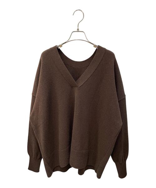 MUSE de Deuxieme Classe（ミューズ ドゥーズィエム クラス）MUSE de Deuxieme Classe (ミューズ ドゥーズィエム クラス) OLBIAVネックプルオーバー ブラウン サイズ:FREEの古着・服飾アイテム