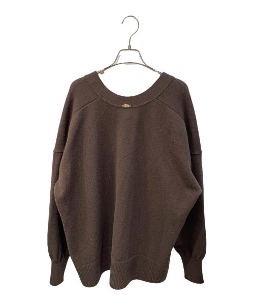 MUSE de Deuxieme Classe（ミューズ ドゥーズィエム クラス）MUSE de Deuxieme Classe (ミューズ ドゥーズィエム クラス) OLBIAVネックプルオーバー ブラウン サイズ:FREEの古着・服飾アイテム