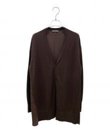 theory luxe（セオリーリュクス）の古着「切替カーディガン」｜ブラウン