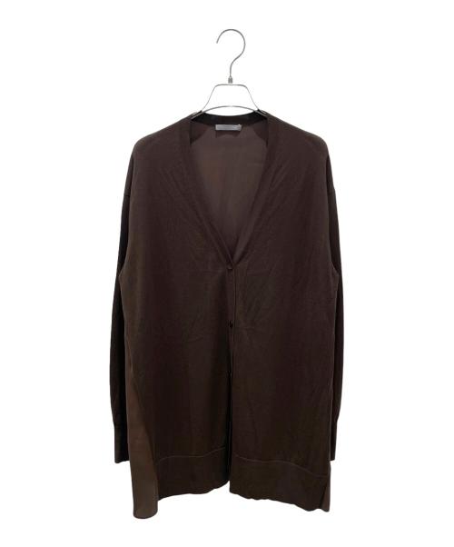 theory luxe（セオリーリュクス）theory luxe (セオリーリュクス) 切替カーディガン ブラウン サイズ:40の古着・服飾アイテム
