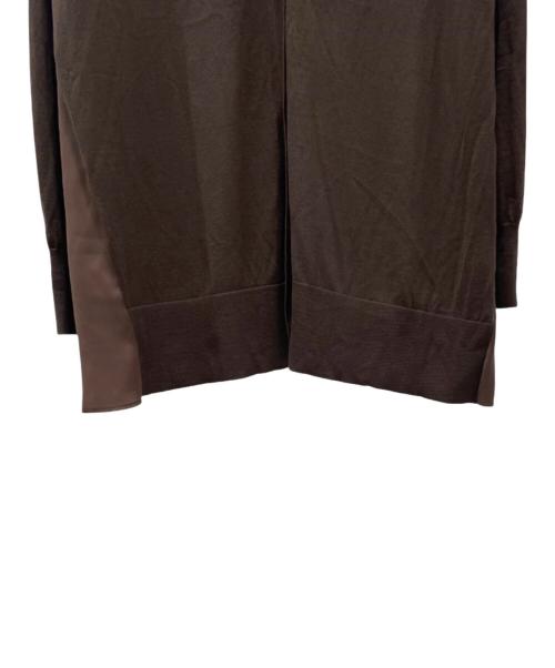 theory luxe（セオリーリュクス）theory luxe (セオリーリュクス) 切替カーディガン ブラウン サイズ:40の古着・服飾アイテム