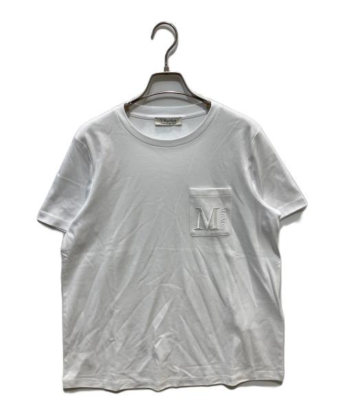 'S Max Mara（エスマックスマーラ）'S Max Mara (エスマックスマーラ) ポケット刺繍Tシャツ ホワイト サイズ:Ｌの古着・服飾アイテム