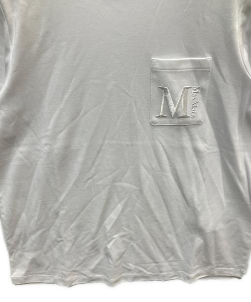 'S Max Mara（エスマックスマーラ）'S Max Mara (エスマックスマーラ) ポケット刺繍Tシャツ ホワイト サイズ:Ｌの古着・服飾アイテム