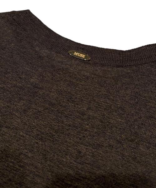 MUSE de Deuxieme Classe（ミューズ ドゥーズィエム クラス）MUSE de Deuxieme Classe (ミューズ ドゥーズィエム クラス) URBAN クルーネック Tシャツ ブラウン サイズ:FREEの古着・服飾アイテム