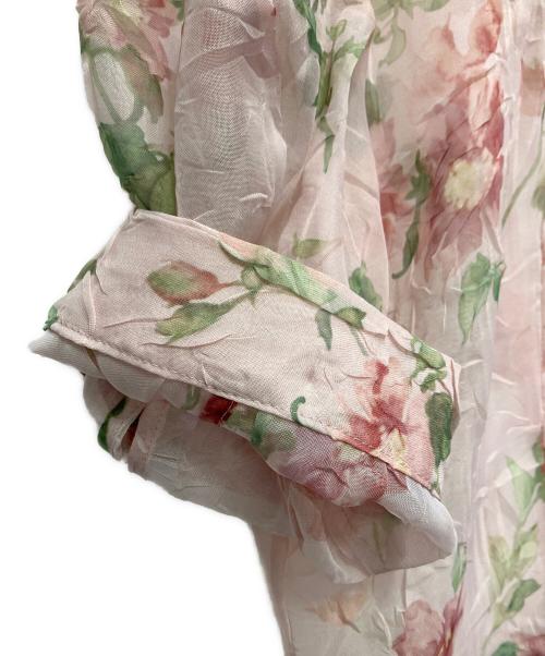 CLANE（クラネ）CLANE (クラネ) SHEER FLOWER SHORT SLEEVE SHIRTS ピンク サイズ:１の古着・服飾アイテム