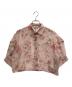 CLANE（クラネ）の古着「SHEER FLOWER SHORT SLEEVE SHIRTS」｜ピンク
