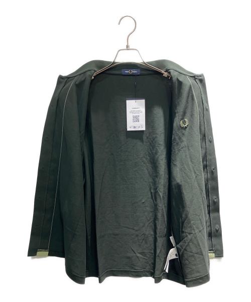 FRED PERRY（フレッドペリー）FRED PERRY (フレッドペリー) CHENILLE TAPE BUTTON THRU POLO グリーン サイズ:Lの古着・服飾アイテム