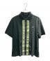 FRED PERRY（フレッドペリー）の古着「CHENILLE TAPE BUTTON THRU POLO」｜グリーン