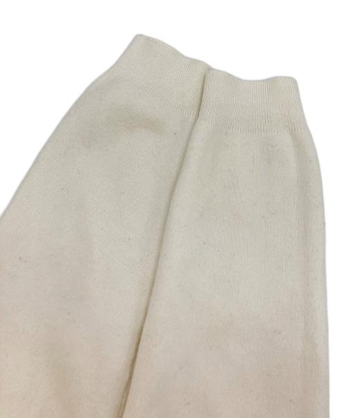 CABAN（キャバン）CABAN (キャバン) コットンカシミヤ クルーネックカーディガン ホワイト サイズ:XSの古着・服飾アイテム