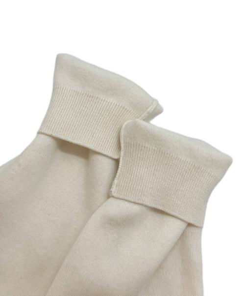 CABAN（キャバン）CABAN (キャバン) コットンカシミヤ クルーネックカーディガン ホワイト サイズ:XSの古着・服飾アイテム