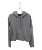 theoryセオリー）の古着「Knit Double Hood Jacket」｜グレー