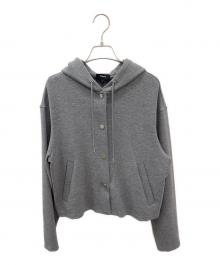 theory（セオリー）の古着「Knit Double Hood Jacket」｜グレー