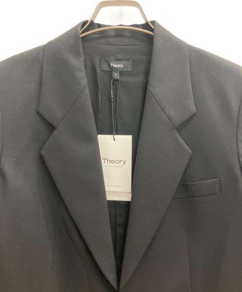 theory（セオリー）theory (セオリー) ストレッチウールスリットジャケット ブラック サイズ:2 未使用品の古着・服飾アイテム