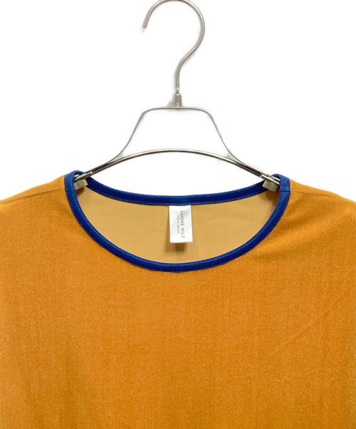 SIMONE WILD（シモーネワイルド）SIMONE WILD (シモーネワイルド) ベロアTシャツ イエロー サイズ:Sの古着・服飾アイテム