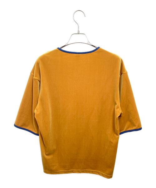 SIMONE WILD（シモーネワイルド）SIMONE WILD (シモーネワイルド) ベロアTシャツ イエロー サイズ:Sの古着・服飾アイテム