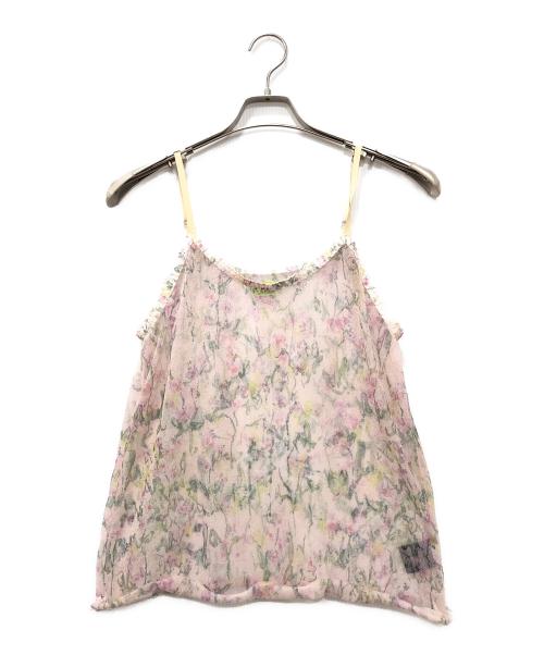 ODAKHA（オダカ）ODAKHA (オダカ) sugar print knit camisole ピンク サイズ:FREEの古着・服飾アイテム
