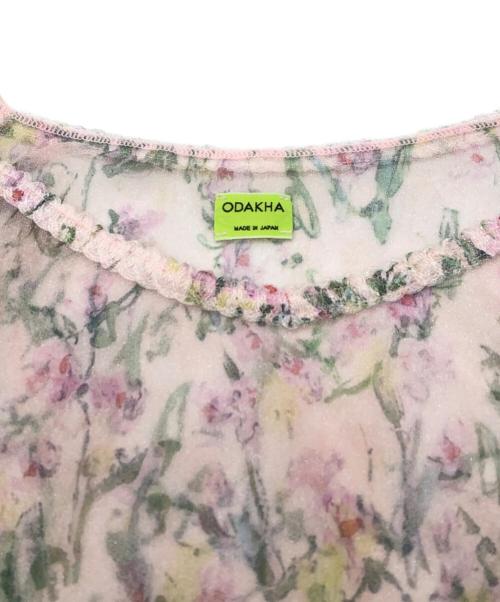 ODAKHA（オダカ）ODAKHA (オダカ) sugar print knit camisole ピンク サイズ:FREEの古着・服飾アイテム