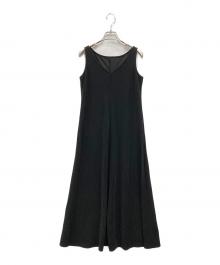 yohji yamamoto+noir（ヨウジヤマモトプリュスノアール）の古着「ノースリーブワンピース」｜ブラック