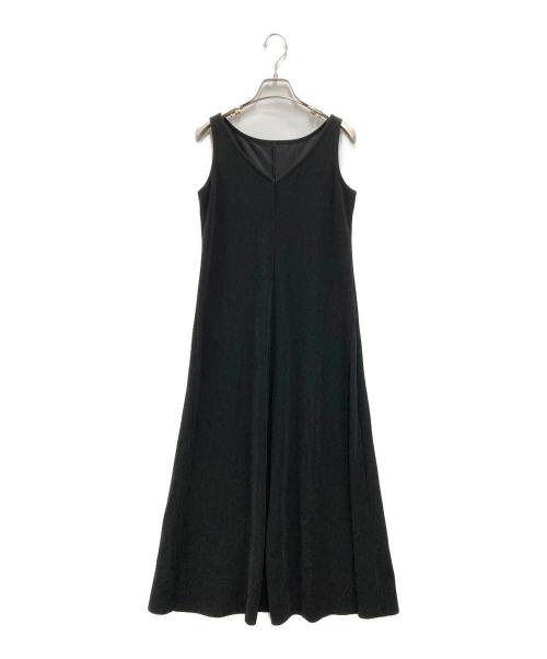 yohji yamamoto+noir（ヨウジヤマモトプリュスノアール）yohji yamamoto+Noir (ヨウジヤマモトプリュスノアール) ノースリーブワンピース ブラック サイズ:2の古着・服飾アイテム
