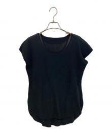 ISSEY MIYAKE（イッセイミヤケ）の古着「ノースリーブニット」｜ブラック