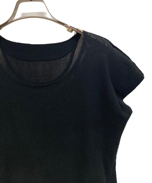 ISSEY MIYAKE（イッセイミヤケ）ISSEY MIYAKE (イッセイミヤケ) ノースリーブニット ブラック サイズ:2の古着・服飾アイテム