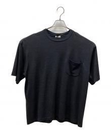 awasa（アワサ）の古着「Super 100's wool t-shirts」｜ダークグレー